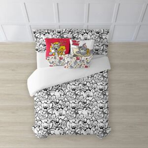 PLAYFABRICS Czarnobiały Organiczny Bawełniany Poszwa na Pościel - 240x220 cm PLAYFABRICS Czarnobiały Organiczny Bawełniany Poszwa na Pościel - 240x220 cm
