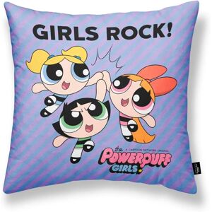 Powerpuff Girls Lilac Cotton Cushion Cover - Cushion Cover Powerpuff Girls Lilac Cotton Cushion Cover - Cushion Cover