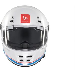 Casco de motocicleta MT Jarama SV Blanco XL Seguridad Retro Casco de motocicleta MT Jarama SV Blanco XL Seguridad Retro