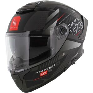 Casco de motocicleta MT Thunder 4 SV Mate Negro/Gris L Casco de motocicleta MT Thunder 4 SV Mate Negro/Gris L