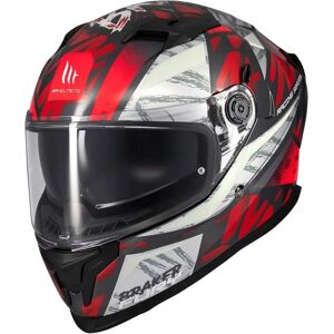 MT Helme Integrierter Motorradhelm SV Fury schwarz-grau-rot L MT Helme Integrierter Motorradhelm SV Fury schwarz-grau-rot L