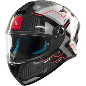 Casque moto Mt Targo S Brik - Casque - Blanc/noir - Publicité Casque moto Mt Targo S Brik - Casque - Blanc/noir - Publicité
