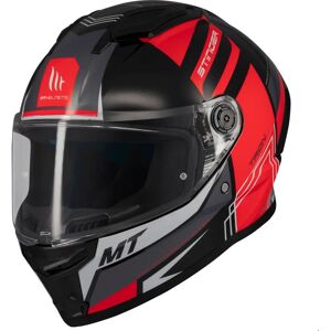 Casco de motocicleta MT Stinger 2 Tron negro-rojo-gris - Casco Casco de motocicleta MT Stinger 2 Tron negro-rojo-gris - Casco
