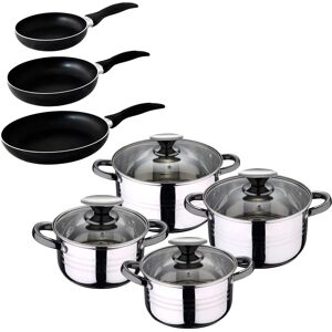 Set de Cocina en Acero Inoxidable de 8 Piezas San Ignacio - Compatible con inducción Set de Cocina en Acero Inoxidable de 8 Piezas San Ignacio - Compatible con inducción