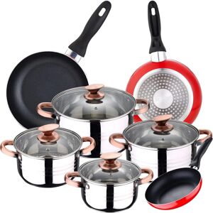 Juego de Cocina San Ignacio 8 Piezas - Acero Inoxidable, Inducción Juego de Cocina San Ignacio 8 Piezas - Acero Inoxidable, Inducción