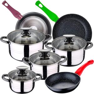 Juego de Cocina San Ignacio 8 Piezas - Acero Inoxidable y Aluminio Forjado Juego de Cocina San Ignacio 8 Piezas - Acero Inoxidable y Aluminio Forjado