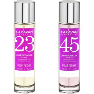 Ensemble de Parfums Caravan No45 et No23 - Femme Transparente - Publicité Ensemble de Parfums Caravan No45 et No23 - Femme Transparente - Publicité