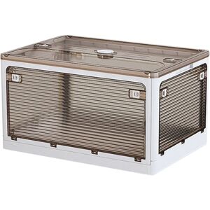 Joybos Boîte de Rangement Pliable Blanche - 70x45x37 cm - Rangement - Publicité Joybos Boîte de Rangement Pliable Blanche - 70x45x37 cm - Rangement - Publicité