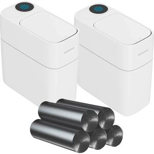 Joybos Secchio per Rifiuti con Adsorzione Automatica 10L - Set di 2 - Include 140 Sacchetti Joybos Secchio per Rifiuti con Adsorzione Automatica 10L - Set di 2 - Include 140 Sacchetti