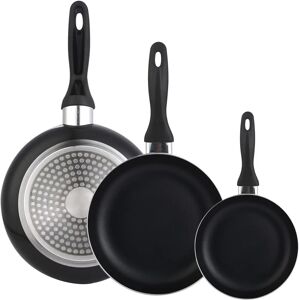 Well Home Juego de 3 Sartenes de Aluminio - Juego de Cocina Well Home Juego de 3 Sartenes de Aluminio - Juego de Cocina