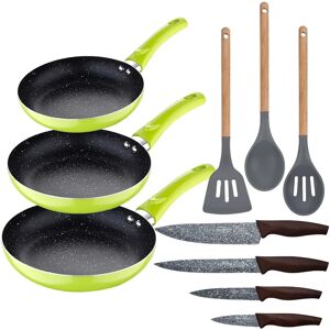 San Ignacio Köksset - 3 Stekpannor & Köksredskap - Non-stick, Grön San Ignacio Köksset - 3 Stekpannor & Köksredskap - Non-stick, Grön