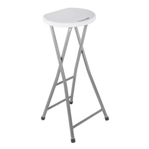 Tabouret de Bar Haut en Métal Wellhome - 31,5x28x70 cm - Blanc & Gris - Publicité Tabouret de Bar Haut en Métal Wellhome - 31,5x28x70 cm - Blanc & Gris - Publicité