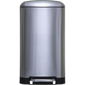 Wellhome - Cubo de Basura Metálico con Pedal 30L - Contenedor de Residuos Wellhome - Cubo de Basura Metálico con Pedal 30L - Contenedor de Residuos