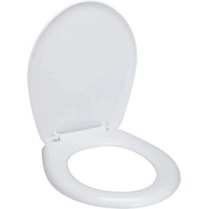 WELLHOME White Polypropylene Toilet Seat - Toilet Seat WELLHOME White Polypropylene Toilet Seat - Toilet Seat