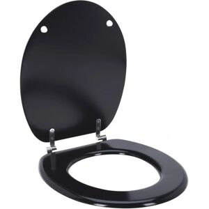 Wysokiej jakości MDF - Well Home Toalettowe - Czarny - Sedile WC Wysokiej jakości MDF - Well Home Toalettowe - Czarny - Sedile WC