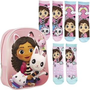 Gabbys Dollhouse Rugzak 3D + 3 Paar Sokken 23-26 Gabbys Dollhouse Rugzak 3D + 3 Paar Sokken 23-26