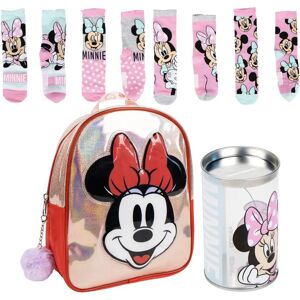Kinder Rugzak Minnie en Set van 4 Sokken - Schoolstart Kinder Rugzak Minnie en Set van 4 Sokken - Schoolstart