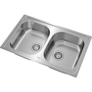 Teka UNIVERSE 80 T-XP 2C Stainless Steel Top-mounted Sink Teka UNIVERSE 80 T-XP 2C Stainless Steel Top-mounted Sink