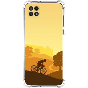 Coque en Silicone Tumundosmartphone pour Samsung Galaxy A22 5G - Design Cycliste - Publicité Coque en Silicone Tumundosmartphone pour Samsung Galaxy A22 5G - Design Cycliste - Publicité