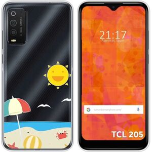 Coque en silicone personnalisée pour TCL 205 Tumundosmartphone - Design Plage - Publicité Coque en silicone personnalisée pour TCL 205 Tumundosmartphone - Design Plage - Publicité