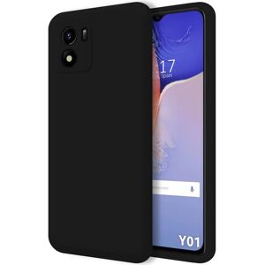 TUMUNDOSMARTPHONE Vivo Y01 Flytande Silikon Svart - Mobilskal TUMUNDOSMARTPHONE Vivo Y01 Flytande Silikon Svart - Mobilskal