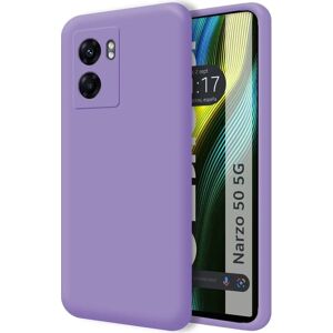 TUMUNDOSMARTPHONE Liquid siliconen hoesje voor Realme Narzo 50 5G - Paars TUMUNDOSMARTPHONE Liquid siliconen hoesje voor Realme Narzo 50 5G - Paars