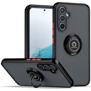 Tumundosmartphone Zwarte hoes & 360° roterende metalen ring voor Samsung Galaxy A54 5G - Schokbestendig Tumundosmartphone Zwarte hoes & 360° roterende metalen ring voor Samsung Galaxy A54 5G - Schokbestendig