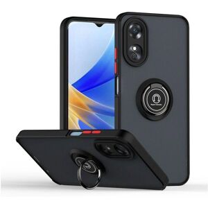 Svart Tumundosmartphone Skydd med 360° Metallring för Oppo A78 5G Svart Tumundosmartphone Skydd med 360° Metallring för Oppo A78 5G