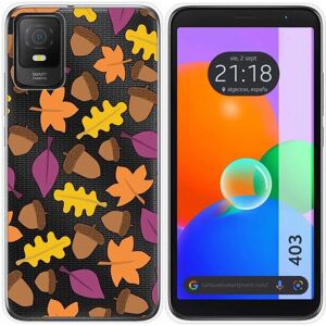 Coque en Silicone Transparent Multicolore TCL 403 - Étui Téléphone - Publicité Coque en Silicone Transparent Multicolore TCL 403 - Étui Téléphone - Publicité