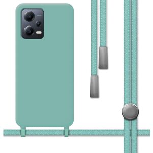 TUMUNDOSMARTPHONE Xiaomi POCO X5 5G Groen siliconen vloeistof impactproof telefoonhoesje met koordje - Telefoonhoesje TUMUNDOSMARTPHONE Xiaomi POCO X5 5G Groen siliconen vloeistof impactproof telefoonhoesje met koordje - Telefoonhoesje