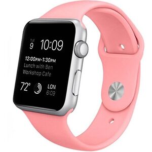 Correa de Silicona Rosa Walimex para Apple Watch 42/44 mm Series 1-5 Correa de Silicona Rosa Walimex para Apple Watch 42/44 mm Series 1-5