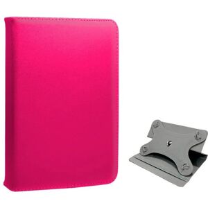 Housse Rose Pivotante pour Tablette 7" - Cover en Similicuir - Publicité Housse Rose Pivotante pour Tablette 7" - Cover en Similicuir - Publicité