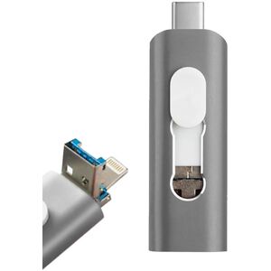 COOL 128GB USB-Stick - 3-in-1 Lightning Typ-C Micro COOL 128GB USB-Stick - 3-in-1 Lightning Typ-C Micro