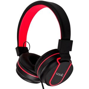 Auriculares con cable y micrófono COOL Negro/Rojo Auriculares con cable y micrófono COOL Negro/Rojo