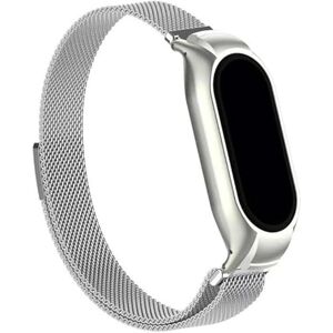 Bracciale in metallo argento Cool per Xiaomi Smart Band 8 / Band 9 Bracciale in metallo argento Cool per Xiaomi Smart Band 8 / Band 9