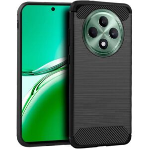 Funda de carbono resistente a impactos para Oppo Reno 12 F / 12 FS Funda de carbono resistente a impactos para Oppo Reno 12 F / 12 FS