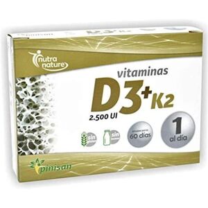 Pinisan Vitamin D3 K2 60 Capsules - Dietary Supplement Pinisan Vitamin D3 K2 60 Capsules - Dietary Supplement
