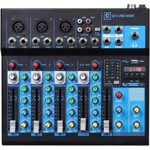 Mezclador OQAN Q5 Mk2 - 5 Canales USB Bluetooth Mezclador OQAN Q5 Mk2 - 5 Canales USB Bluetooth