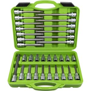 Juego de Dados JBM 52606 - 32 Piezas, Puntas Ribe Juego de Dados JBM 52606 - 32 Piezas, Puntas Ribe