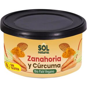 Sol Natural Vegan Carrot and Turmeric Pate - Gluten-Free, 125g Sol Natural Vegan Carrot and Turmeric Pate - Gluten-Free, 125g