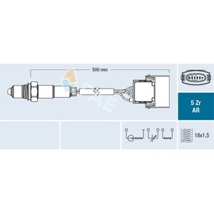 Sensor de oxigênio FAE 75015 - Peça automotiva Sensor de oxigênio FAE 75015 - Peça automotiva