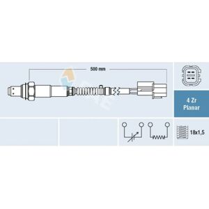 Son de lambda FAE77680 - Sensor de oxigênio Son de lambda FAE77680 - Sensor de oxigênio