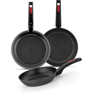 Pan Monix M249001 Set de 3 Plástico Negro - Juego de Sartenes Pan Monix M249001 Set de 3 Plástico Negro - Juego de Sartenes
