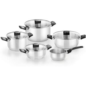 Conjunto de Panelas Monix M240002 em Aço Inoxidável - Compatível com Indução Conjunto de Panelas Monix M240002 em Aço Inoxidável - Compatível com Indução