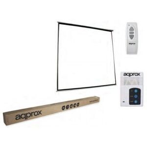 Tela de Projeção Elétrica Approx 240x240cm - Controle Remoto Tela de Projeção Elétrica Approx 240x240cm - Controle Remoto