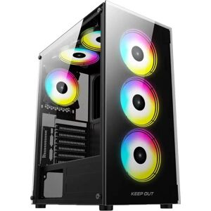 KeepOut XC-210 Gabinete ATX Preto - Caixa de Computador KeepOut XC-210 Gabinete ATX Preto - Caixa de Computador