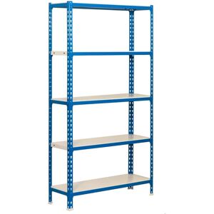 SimonRack Étagère métallique 5 niveaux Bleu/Blanc - Rangement - Publicité SimonRack Étagère métallique 5 niveaux Bleu/Blanc - Rangement - Publicité