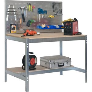 Bureau de travail Simonrack BT2 - Acier/Bois - 600kg Capacité - Publicité Bureau de travail Simonrack BT2 - Acier/Bois - 600kg Capacité - Publicité