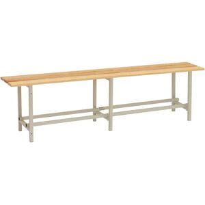 Banco vestuario desmontado de madera 1500 mm - Gris Banco vestuario desmontado de madera 1500 mm - Gris