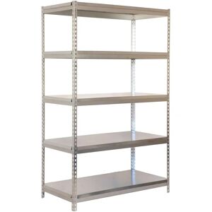 Simonrack Estantería metálica de media carga - 5 estantes - Galva - 2000x1200x600 mm - Almacenamiento industrial Simonrack Estantería metálica de media carga - 5 estantes - Galva - 2000x1200x600 mm - Almacenamiento industrial